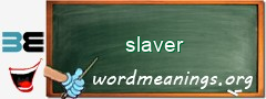 WordMeaning blackboard for slaver